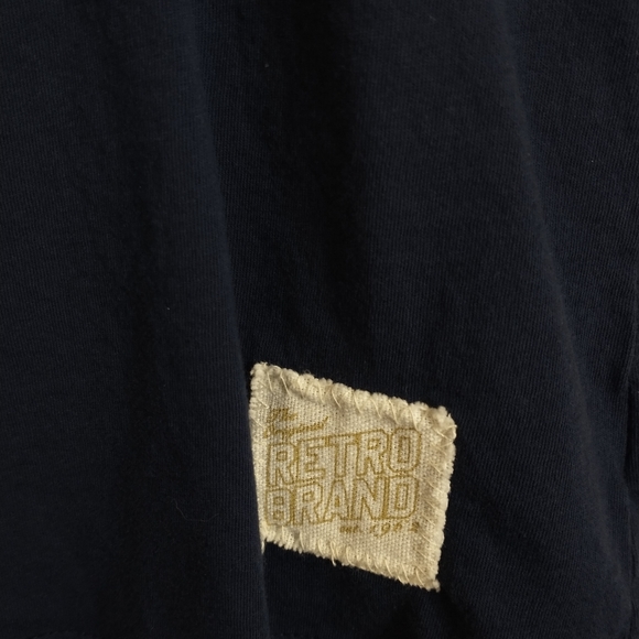 Retro Brand Columbus Blue Jackets T-Shirt Women's Size Small Blue CBJ Logo NHL - Picture 3 of 4